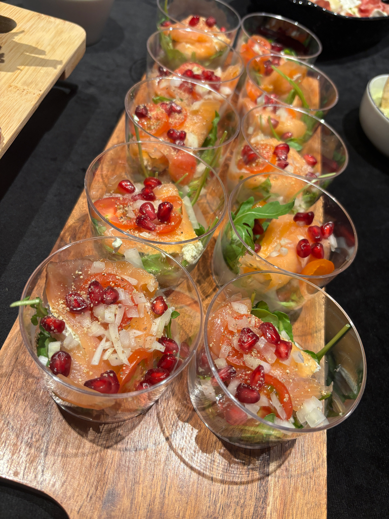 Gerookte zalm met kruidenkaas